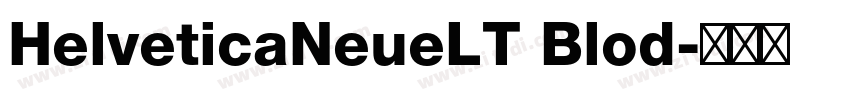 HelveticaNeueLT Blod字体转换